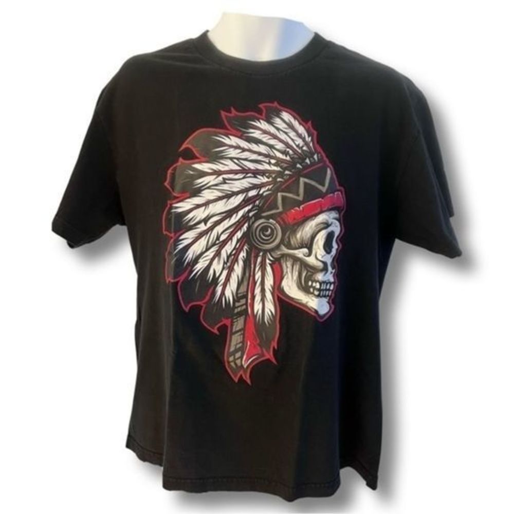Skull Design Feathers Native America Headress Savs Large